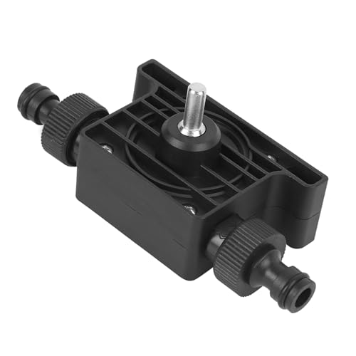 Aolidsive Electric Drill Driven Oil Pump, Compact Black Plastic Pump for Water and Sewage Transport, Removable Outlet for Easy Carry and Storage (black oil)