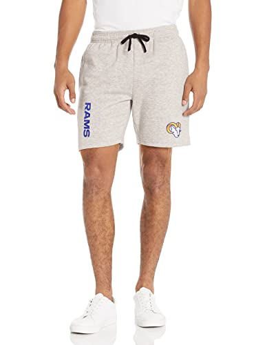 FOCO Los Angeles Rams NFL Gray Wordmark Fleece Shorts - XXL