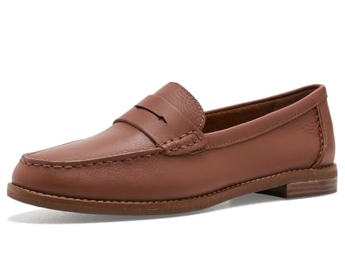 Image of Sperry Women's Seaport Penny PlushWave Saffiano / Metallic Leather Penny Loafer