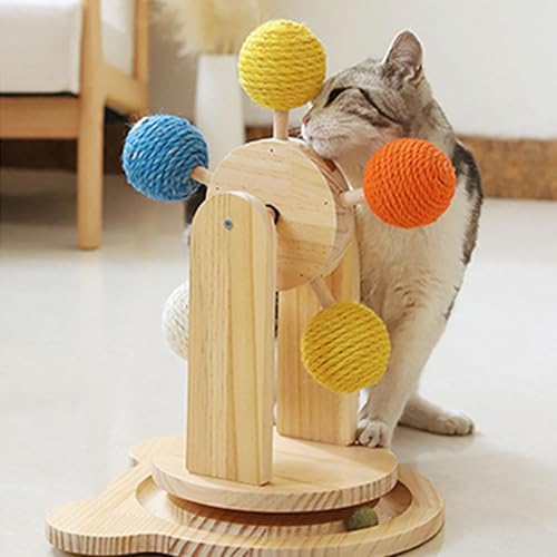 Cat scratcher interactif idéal pour stimuler le jeu du chaton en appartement