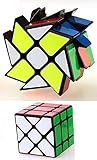 YongJun Windmill Magic Cube 3x3 Black YJ Wheel Fenghuolun 3x3x3 Speed Cube Puzzle by GINFH