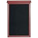Aarco PLD5438L-7 Rosewood Single Hinged Door Plastic Lumber Message Center with Letter Board, Made From Recycled Material, Easily Mounts to Walls or Sign Posts, Size 54" High x 38" Wide