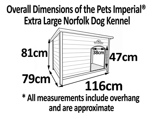 Pets Imperial® Haustiere Imperial® Extra Large Isoliert Holz Norfolk Hundehütte Mit Abnehmbarem Boden Für Einfache Reinigung - 5