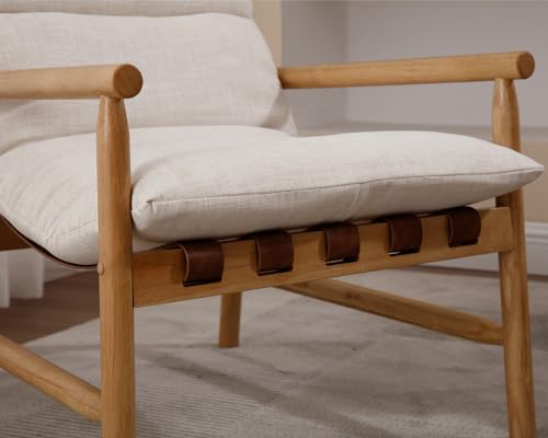 Sillón Plegable Lino Beige miniatura 6