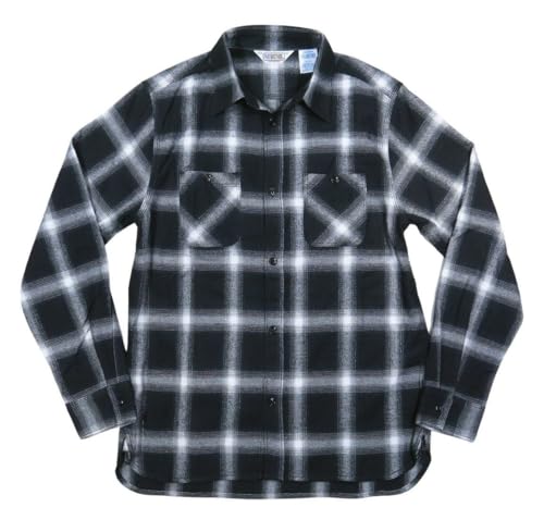 FIVE BROTHER（ファイブブラザー）『オンブレチェック マチ付 長袖 ライトネルシャツ』