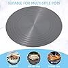 Set of 2 Heat Diffuser for Gas Stove, 9.5'' & 11'' Gas Stove Diffuser Plate, Stove Heat Diffuser Provides Uniform Distribution of Heat, Round Fast Defrosting Tray, Protects Pot Cookware Accessories #2