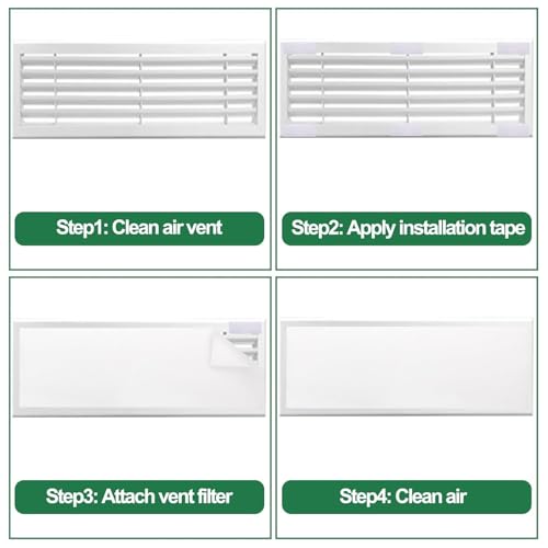 Filtre à air électrostatique SIXRUN en fibre de polyester durable pour conduits - 6