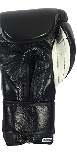 Image of Cleto Reyes Hook and Loop Boxing Training Gloves, Black, 16 OZ