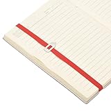 PATIKIL Elastic Bookmark with Pointer Book Elastic Band for Men Women Reading Journals Cookbooks Planners Spiral Notebook, Red