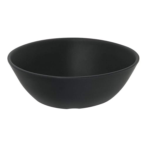 Carlisle FoodService Products CFS Ridge - Tazón de plástico de 22 onzas, pizarra, plato sin borde de 9 pulgadas