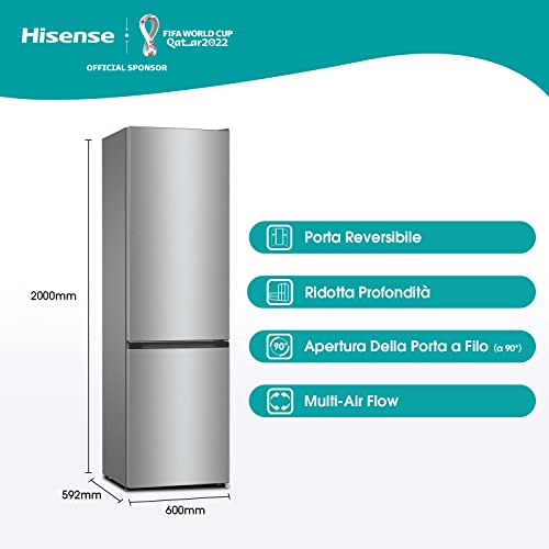 Hisense-RB434N4AC2-Frigorifico-Combi-Total-No-Frost-Inox-Altura-200-cm-Capacidad-neta-331-L-ECO-mode-Botellero-Silencioso-38-dBA