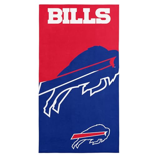 Image of Northwest NFL Buffalo Bills Microfiber Beach Towel, 30 x 60 Inches - Quick Dry, Sand Resistant, Lightweight, Highly Absorbent, Incisor Design