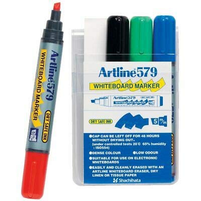 Artline 579 marcadores para pizarra blanca, 4 unidades