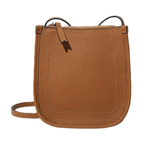 JONON Genuine Leather Women Purses and Handbags Satchel Tote Shoulder Bag (Brown)