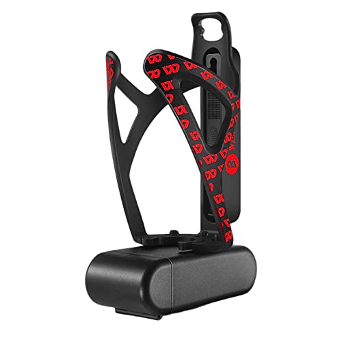 Aymzbd Cycling Water Bottle Cage with Multi-Function Tool Box, Black Red