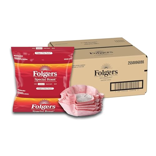 Folgers Special Roast Filter Packs, Ground Coffee, Medium-Dark Roast, 0.8-Ounce Bags (Pack of 40)