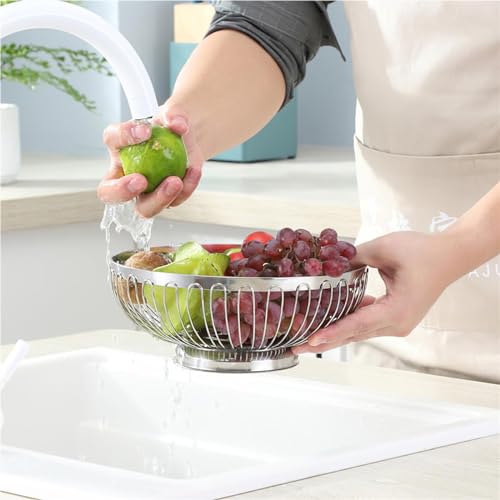 Frutero para oficina y hogar en acero inoxidable, el organizador versátil de snacks 8
