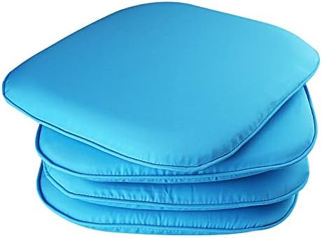 RACE LEAF Garden Chair Cushions,Chair Pads,Seat Pads for Dining Chairs,Cover Indoor Outdoor Seat Pad Cushions,for Your Living Room, Patio,Car,And More (square Pack of 4, beige)