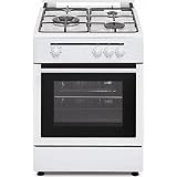 Cocina de Gas Vitrokitchen 222249 1800W 50 x 55 x 85 Blanco