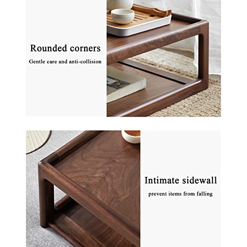 Table basse double couche pour optimiser les petits espaces et travailler au sol - 8