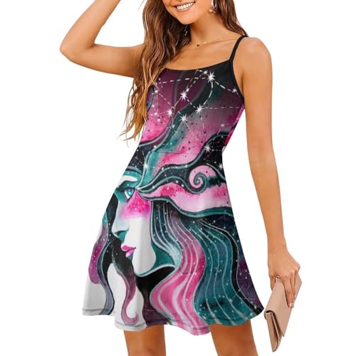 Robe d'été légère sans manches jupe courte et tenue de plage fluide
