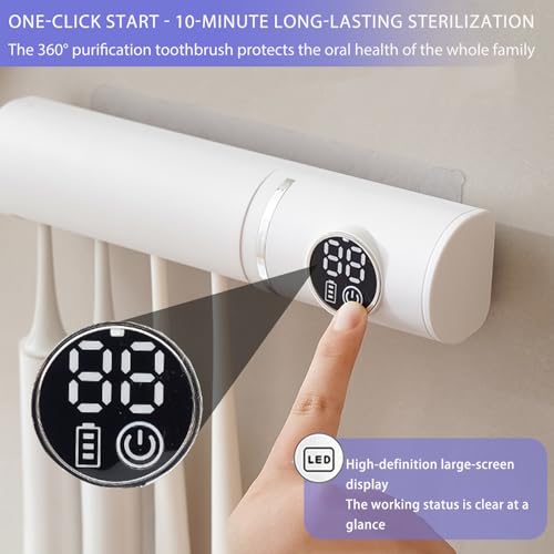 Nettoyage automatique brosse à dents : support mural rechargeable ventilé