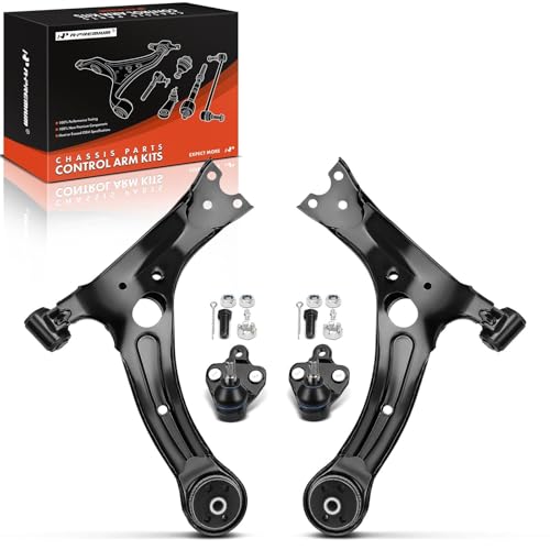 A-Premium 4Pcs Front Suspension Kit, Lower Control Arm, Lower Ball Joint, Compatible with Toyota Corolla 2009-2013, Matrix 2003-2008, Pontiac Vibe 2003-2008