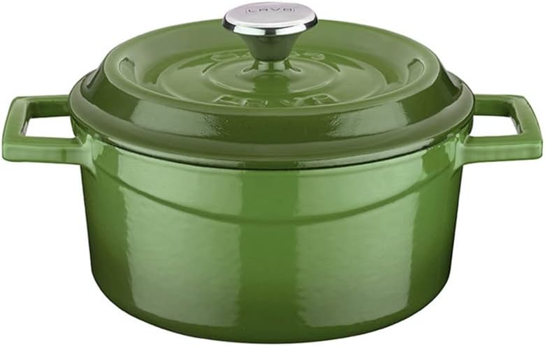 Lava Döküm Yuvarlak Tencere, Trendy, 16cm, Yeşil