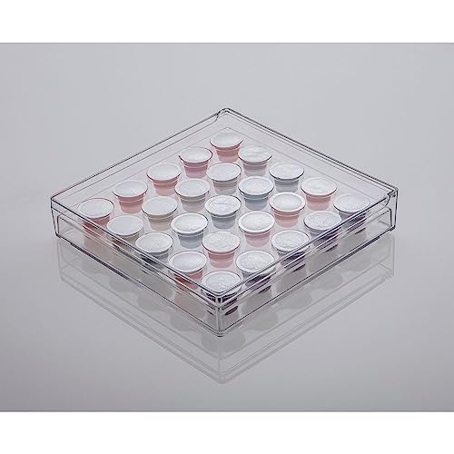 Porta 25 Cápsulas Nespresso Transparente c/Tampa - Paramount