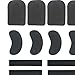 JISADER 12 Pieces Snowboard Shin Pads, Ski Shin Guards for Winter Skiing Snowboarding, Foam Pads Protectors