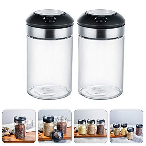 Cabilock 2Pcs Caixas pote de especiarias latas de tempero recipientes de mel conjunto de potes pimen
