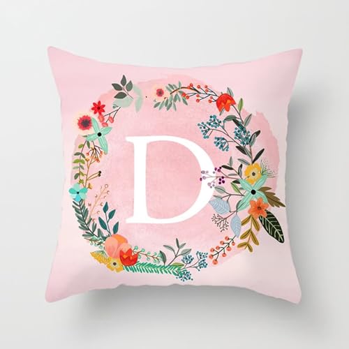 Isdreem Tissu en Lin Housse Coussin Jardin taie d'oreiller Deco Housse de Coussin New York taie d'oreiller Decorative Housses de Coussin 40x40cm