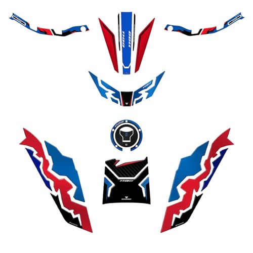 Kit autocollant résine Honda Africa Twin 1100 2024-2025 - Protections de réservoir 3D moto