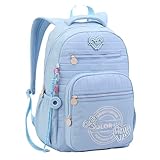 Mochila Color Up Costa Menina Love Juvenil Escolar Feminina (Azul)