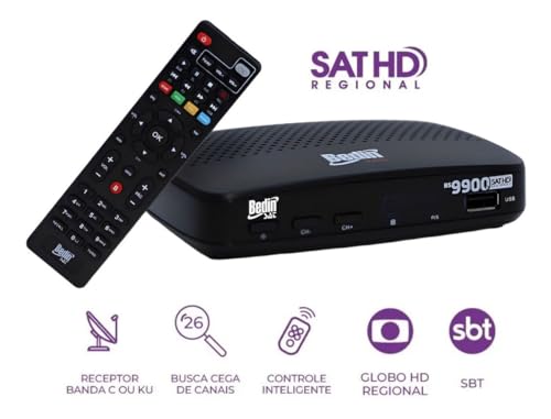 Kit 4 Receptor Digital Full Hd Bs9900s Banda C Ou Ku Bedin