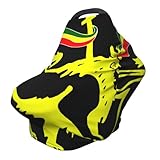 Rasta Lion of Judah Retro Baby Car Seat, Rain Shelter, Multifunctional Nursing Cover for Newborns, Mother Care, Breastfeeding