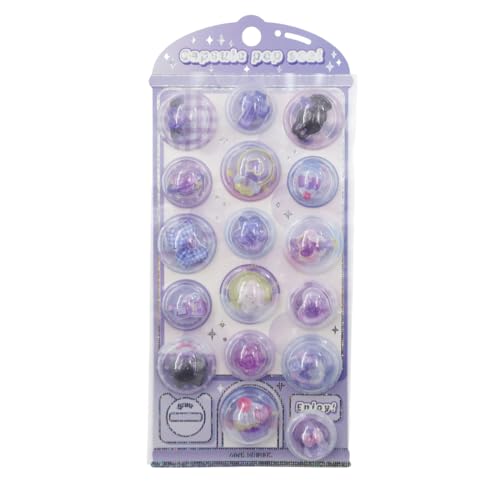 カミオジャパン　カプセルポップシール　全6種　コンプリートセット　まとめ売り Amazon.co.jp: カミオジャパン ステッカー CAPSULE POP SEAL むらさき