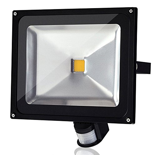 10W/20W/30W/50W/100W luz Foco LED blanco cálido/Blanco frío foco exterior - Luz del sensor (aluminio IP65, impermeable) Cover