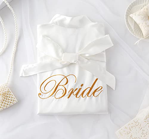 Pengee Women's Short Kimono Robe Soft Bride Bridesmaid Robes For Wedding Party Bridal Robes Getting Ready #TOP1