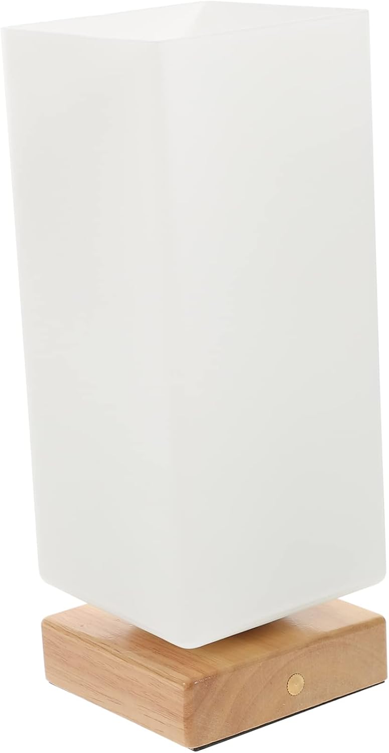 Gadpiparty 1600mah Light Touch Control Table Lamp Aesthetic Glass Lamp for Living Room Nightstand