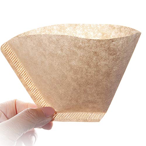 Coffee Filters Cone, Segarty 200 Count #2 Natural Brown Unbleached Paper, Disposable Filter Pour Over Dripper, 02 Size Personal Compostable Co Coffee Filter for Better Tasting Brewing