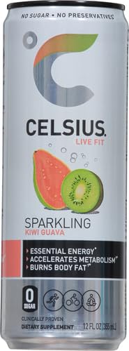 Miniatura 4 de CELSIUS Sparkling Kiwi Guayaba, bebida energética esencial funcional, 12 onzas líquidas (paquete de 2)