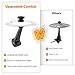 Car Cymbal Air Vent, Crash Cymbal for Car Vent, Clip-On Mini Drum Cymbal with Drum Stick for Music Lovers Gift, Funny Car Interior Accessory for Most Vehicles (Gold & Silver)