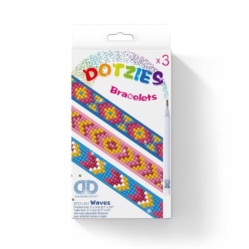 Diamond Dotz DTZ11-012 Diamond Dotzies - Set di 3 bracciali