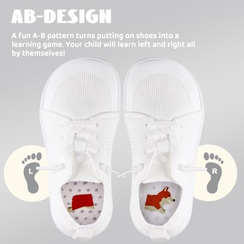 Image of WateLves Toddler Little Kids Wide Barefoot Shoes Boys Girls Minimalist Sneakers Lightweight Breathable Walking Shoes | Naturally Splay | Flexible Fit