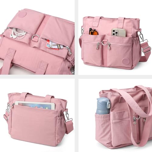 Image of Tote Bag for Women Nylon Purse and Handbags Tote Purse Crossbody Bag Messenger Bag