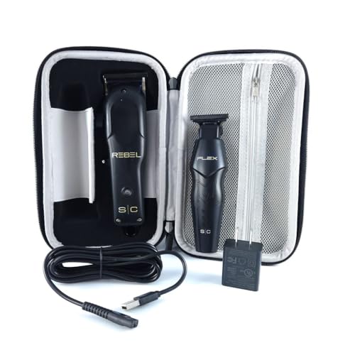 Stylecraft Flex Trimmer and Rebel Clipper Super Set with Tight Guards, Accessories and Travel Case