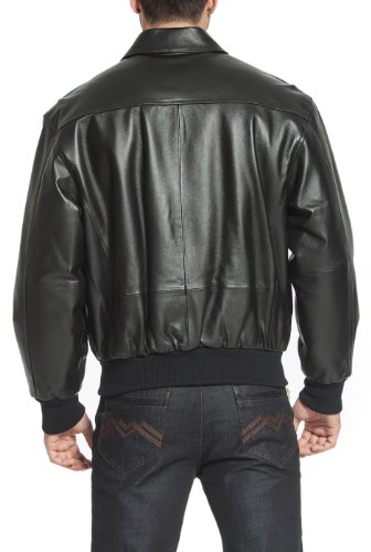 Image of Landing Leathers Men Air Force A-2 Leather Flight Bomber Jacket (Also available in Big & Tall)