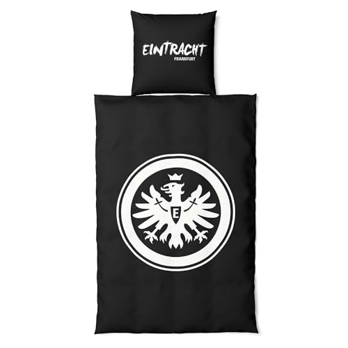 Eintracht Frankfurt Bettwäsche - Glow in The Dark - 2-teilig nachtleuchtend im Jutebeutel SGE