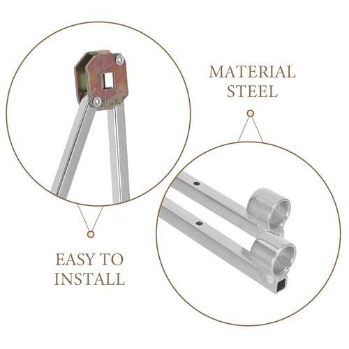 Repuesto de Eje de Transmisión para Puerta Plegable | Eje Hueco de 13" para Puerta Bifold | Varilla de Acero Vertical para Puerta Plegable en Hogar, Hotel y Comercial miniatura 3